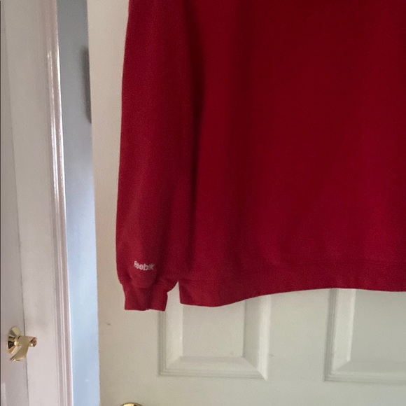 Reebok Giants Red Hoodie Sweatshirt - Picture 10 of 12